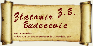 Zlatomir Budečević vizit kartica